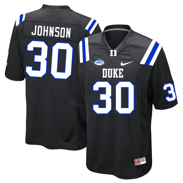 Duke Blue Devils #30 Brandon Johnson College Football Jerseys Sale-Black